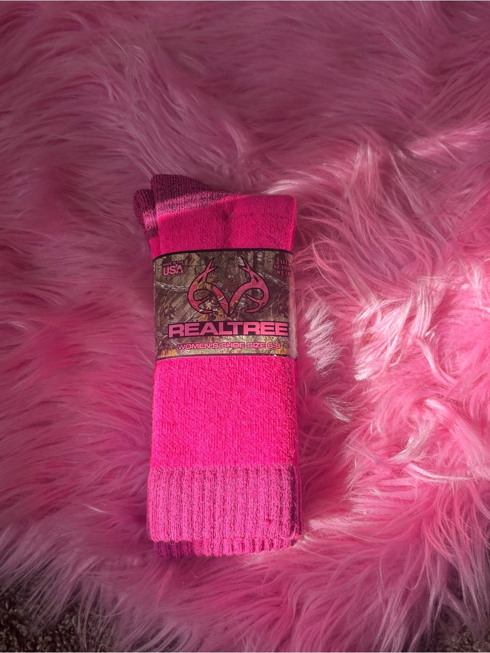 Realtree Pink Women's Crew Socks